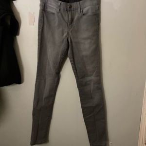 Joe’s Skinny Ankle Faded Gray Jeans Waist 25”